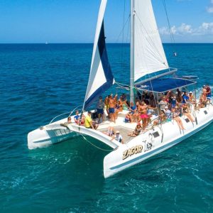 Isola di Saona: Tour in barca di un'intera giornata con pranzo a buffet e bevande
